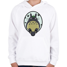 PRINTFASHION Totoro - Gyerek kapucnis pulóver - Fehér gyerek pulóver, kardigán
