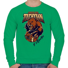 PRINTFASHION Touchdown! - Férfi pulóver - Zöld