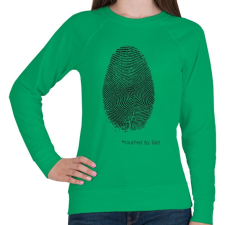 PRINTFASHION Touched by God - Női pulóver - Zöld női pulóver, kardigán