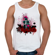 PRINTFASHION toxic - Férfi atléta - Fehér atléta, trikó
