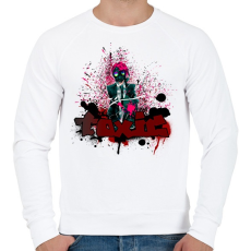 PRINTFASHION toxic - Férfi pulóver - Fehér