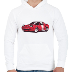 PRINTFASHION Toyota MR2 - Férfi kapucnis pulóver - Fehér