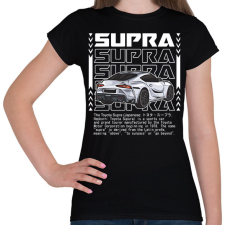 PRINTFASHION Toyota Supra - Női póló - Fekete női póló