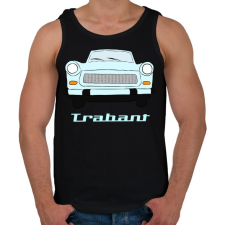 PRINTFASHION Trabant - Férfi atléta - Fekete atléta, trikó