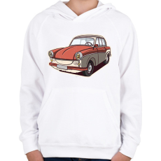 PRINTFASHION Trabant - Gyerek kapucnis pulóver - Fehér