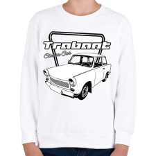 PRINTFASHION trabant - Gyerek pulóver - Fehér gyerek pulóver, kardigán