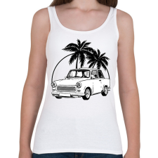 PRINTFASHION trabant - Női atléta - Fehér női trikó