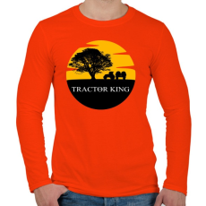 PRINTFASHION TRACTOR KING - Férfi hosszú ujjú póló - Narancs