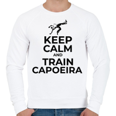 PRINTFASHION TRAIN CAPOEIRA - Férfi pulóver - Fehér