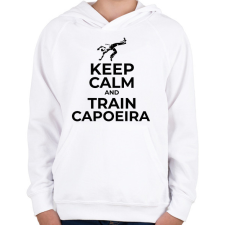 PRINTFASHION TRAIN CAPOEIRA - Gyerek kapucnis pulóver - Fehér gyerek pulóver, kardigán