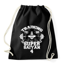 PRINTFASHION Training to go super saiyan 4 - Sportzsák, Tornazsák - Fekete tornazsák