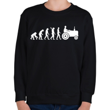 PRINTFASHION Traktor evolúció - Gyerek pulóver - Fekete gyerek pulóver, kardigán