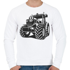 PRINTFASHION Traktor - Fekete-fehér - Férfi pulóver - Fehér férfi pulóver, kardigán