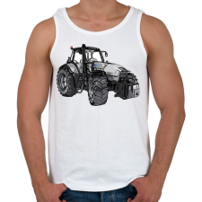PRINTFASHION traktor - Férfi atléta - Fehér atléta, trikó
