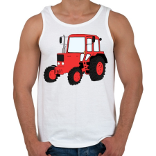 PRINTFASHION Traktor - Férfi atléta - Fehér atléta, trikó