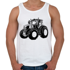 PRINTFASHION traktor - Férfi atléta - Fehér atléta, trikó