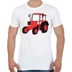 PRINTFASHION Traktor - Férfi póló - Fehér