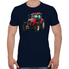 PRINTFASHION Traktor  - Férfi póló - Sötétkék férfi póló