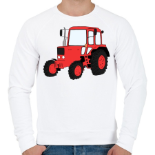 PRINTFASHION Traktor - Férfi pulóver - Fehér férfi pulóver, kardigán