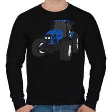 PRINTFASHION traktor - Férfi pulóver - Fekete férfi pulóver, kardigán