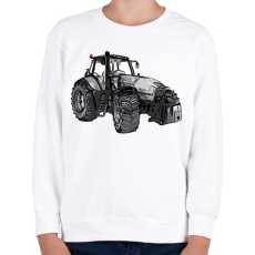 PRINTFASHION traktor - Gyerek pulóver - Fehér