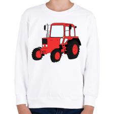 PRINTFASHION Traktor - Gyerek pulóver - Fehér gyerek pulóver, kardigán