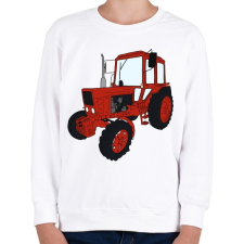 PRINTFASHION Traktor - Gyerek pulóver - Fehér gyerek pulóver, kardigán