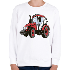 PRINTFASHION Traktor - Gyerek pulóver - Fehér gyerek pulóver, kardigán