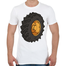 PRINTFASHION Traktor kerék - Férfi póló - Fehér