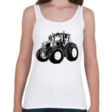 PRINTFASHION traktor - Női atléta - Fehér női trikó