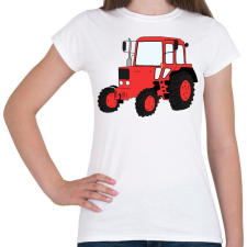 PRINTFASHION Traktor - Női póló - Fehér női póló