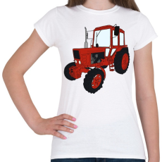 PRINTFASHION Traktor - Női póló - Fehér