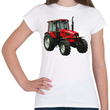 PRINTFASHION Traktor - Női póló - Fehér női póló