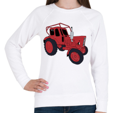 PRINTFASHION Traktor  - Női pulóver - Fehér