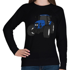 PRINTFASHION traktor - Női pulóver - Fekete