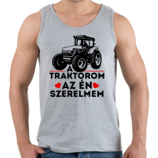 PRINTFASHION Traktor szerelem - Férfi atléta - Sport szürke