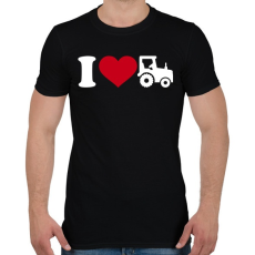 PRINTFASHION Traktor szerelem - Férfi póló - Fekete