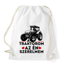 PRINTFASHION Traktor szerelem - Sportzsák, Tornazsák - Fehér tornazsák