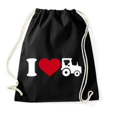 PRINTFASHION Traktor szerelem - Sportzsák, Tornazsák - Fekete tornazsák