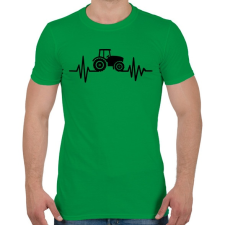 PRINTFASHION Traktor szívritmus - Férfi póló - Zöld férfi póló