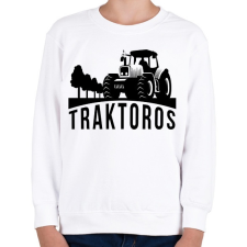 PRINTFASHION Traktoros - Gyerek pulóver - Fehér gyerek pulóver, kardigán