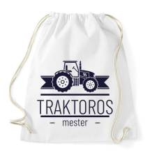 PRINTFASHION Traktoros mester - Sportzsák, Tornazsák - Fehér tornazsák