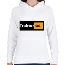 PRINTFASHION Traktoros pornhub - Női kapucnis pulóver - Fehér női pulóver, kardigán