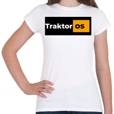 PRINTFASHION Traktoros pornhub - Női póló - Fehér