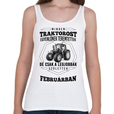 PRINTFASHION TRAKTOROS SZÜLINAP - Február - Női atléta - Fehér
