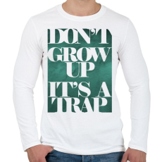 PRINTFASHION Trap - Férfi hosszú ujjú póló - Fehér