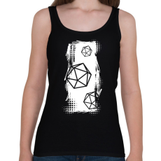 PRINTFASHION Trash polka D20 (fehér) - Női atléta - Fekete