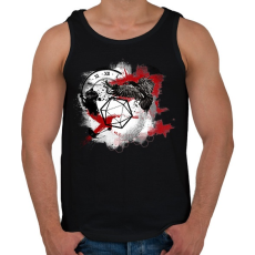 PRINTFASHION Trash polka D20 (fekete) - Férfi atléta - Fekete