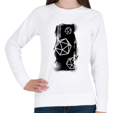PRINTFASHION Trash polka D20 (fekete) - Női pulóver - Fehér női pulóver, kardigán