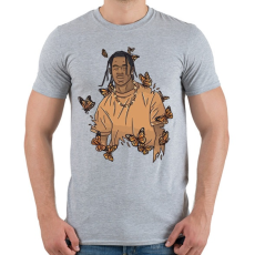 PRINTFASHION Travis Scott - Férfi póló - Sport szürke